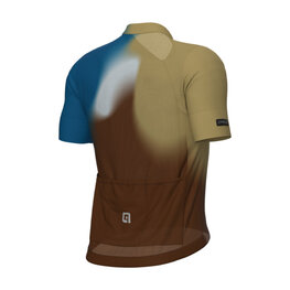 ALÉ jersey de manga corta - FLASH PR-E - amarillo/marrón/azul/blanco