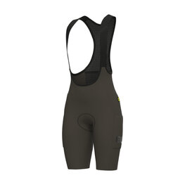 ALÉ pantalones cortos de tirantes - GRAVEL-PRO OFF ROAD - verde