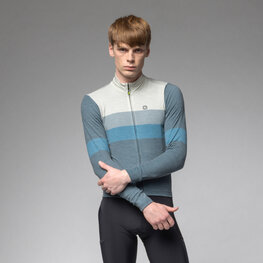 ALÉ maillot de invierno de manga larga - WOOL LINE - azul/gris