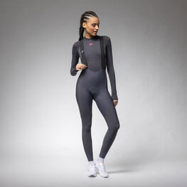ALÉ pantalones largos con tirantes - R-EV1 VOLTAGE - antracita