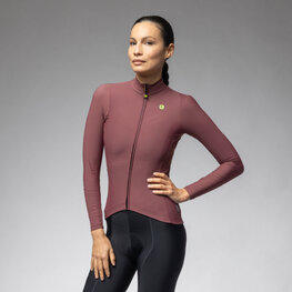 ALÉ maillot de invierno de manga larga - R-EV1 WARM RACE 2.0 LADY - marrón