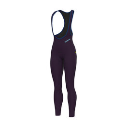 ALÉ pantalones largos con tirantes - KLIMATIK K-ATMO 3.0 - granate
