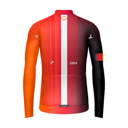 GOBIK maillot de invierno de manga larga - HYDER INEOS GRENADIERS 2025 - naranja/rojo