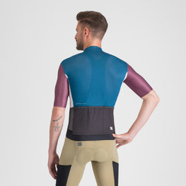 SPORTFUL jersey de manga corta - SUPERGIARA LOGO - azul/granate