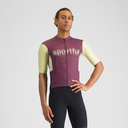 SPORTFUL jersey de manga corta - SUPERGIARA LOGO - granate/marfil
