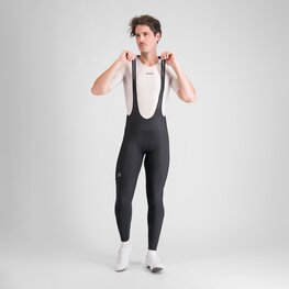 SPORTFUL pantalones largos con tirantes - PULSE BIBTIGHT - negro