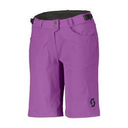 SCOTT pantalones cortos sin tirantes - TRAIL FLOW W/PAD W - púrpura