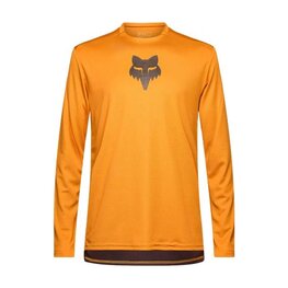 FOX maillot de verano de manga larga - RANGER LS HEAD - marrón