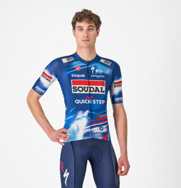 CASTELLI jersey de manga corta - COMPETIZIONE 3 QUICK STEP 2025 - azul/rojo