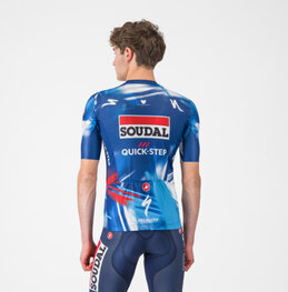 CASTELLI jersey de manga corta - COMPETIZIONE 3 QUICK STEP 2025 - azul/rojo