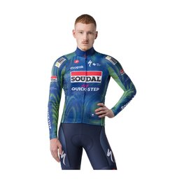 CASTELLI maillot de verano de manga larga - MID WEIGHT 2 LS TEAM SOUDAL QUICK-STEP 2026 - azul