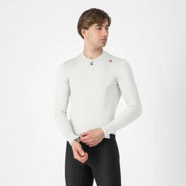 CASTELLI maillot de verano de manga larga - ESPRESSO - blanco
