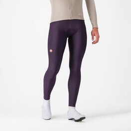 CASTELLI pantalones largos con tirantes - ESPRESSO - púrpura