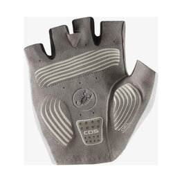 CASTELLI guantes de dedos cortos - ESPRESSO - blanco