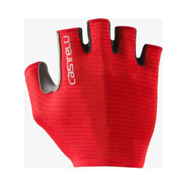 CASTELLI guantes de dedos cortos - ESPRESSO - rojo