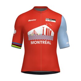 SANTINI jersey de manga corta - WORLD CHAMPIONSHIPS MONTRÉAL 2026 - rojo