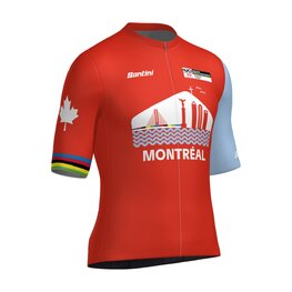 SANTINI jersey de manga corta - WORLD CHAMPIONSHIPS MONTRÉAL 2026 - rojo