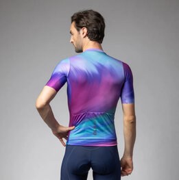 ALÉ jersey de manga corta - AURORA PR-E - rosa/azul/turquesa