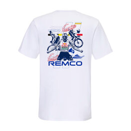 RED BULL Camiseta de manga corta - REMCO - blanco