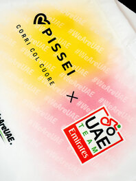 PISSEI bolsa - UAE TEAM EMIRATES - GIRO + TOUR 24 - blanco/rosa/amarillo
