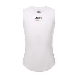 SANTINI camiseta sin mangas - UCI WORLD CHAMPION - blanco