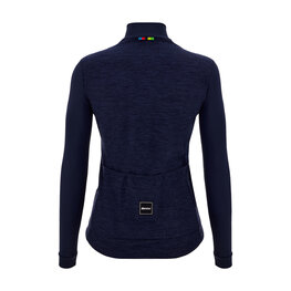 SANTINI maillot de invierno de manga larga - UCI OFFICIAL W - azul