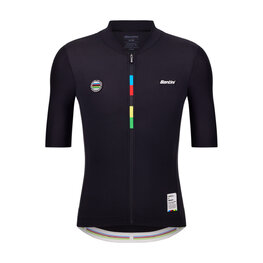 SANTINI jersey de manga corta - UCI WORLD CHAMPION - negro