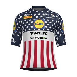 SANTINI jersey de manga corta - LIDL TREK 2026 NATIONAL CHAMPION US