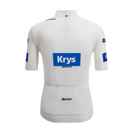 SANTINI jersey de manga corta - TOUR DE FRANCE - WHITE JERSEY - blanco