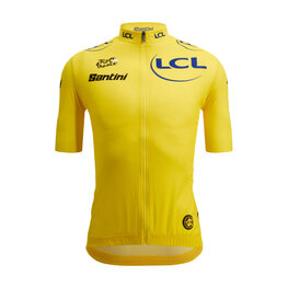 SANTINI jersey de manga corta - TOUR DE FRANCE - YELLOW JERSEY - amarillo