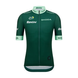 SANTINI jersey de manga corta - TOUR DE FRANCE - GREEN JERSEY - verde