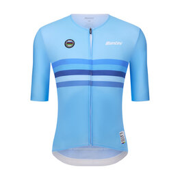 SANTINI jersey de manga corta - UCI WORLD CHAMPION BELGIUM - azul