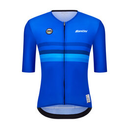 SANTINI jersey de manga corta - UCI WORLD CHAMPION ITALY - azul
