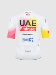 PISSEI jersey de manga corta - UAE TEAM EMIRATES REPLICA - GIRO + TOUR 24 - blanco/rosa/amarillo