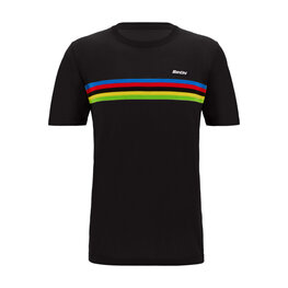 SANTINI Camiseta de manga corta - UCI WORLD CHAMPION - negro