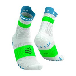 COMPRESSPORT calcetines clásicos - PRO RACING SOCKS V4.0 RUN - blanco/verde