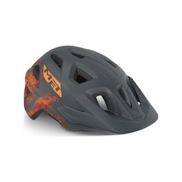 MET casco - ELDAR - gris/naranja