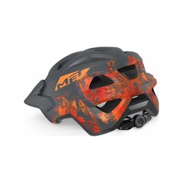 MET casco - ELDAR - gris/naranja