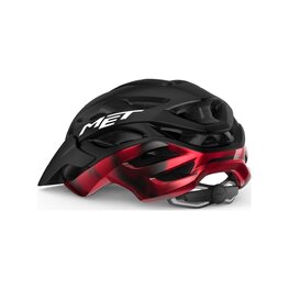 MET casco - VELENO - negro/rojo