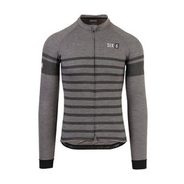 AGU maillot de invierno de manga larga - SIX6 MERINO WINTER - gris/negro