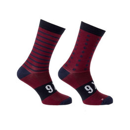 AGU calcetines clásicos - SIX6 MERINO - azul/granate