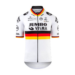 AGU jersey de manga corta - JUMBO-VISMA 2021 - blanco/amarillo/rojo