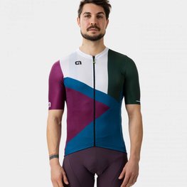 ALÉ jersey de manga corta - NEXT - verde/granate/blanco/azul