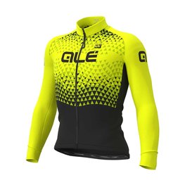 ALÉ maillot de invierno de manga larga - SUMMIT WINTER - negro/amarillo
