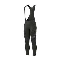 ALÉ pantalones largos con tirantes - BULLET WR WINTER - negro/blanco