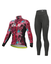 ALÉ jersey y pantalón de invierno - AMAZZONIA LADY WNT - rosa/granate/negro