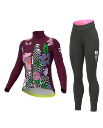 ALÉ jersey y pantalón de invierno - PR-R CITY LADY WNT - púrpura/negro