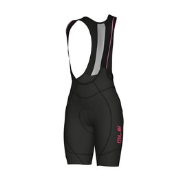 ALÉ pantalones cortos de tirantes - AGONISTA 2 LADY - negro/rosa