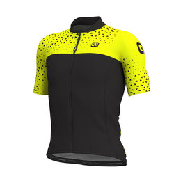 ALÉ jersey de manga corta - CLIMB - negro/amarillo