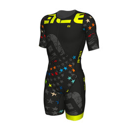 ALÉ monos - LONG TRI STELLE - negro/multicolor